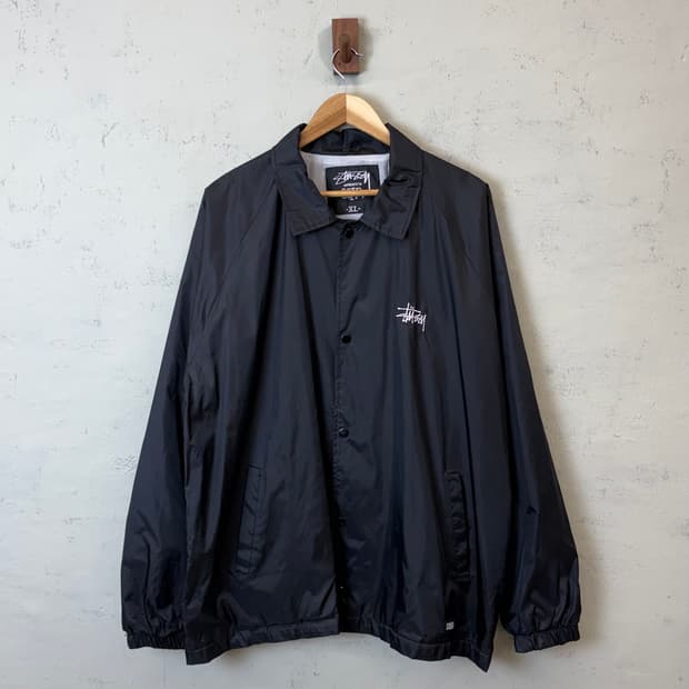 스투시 빈티지 코치자켓 블랙