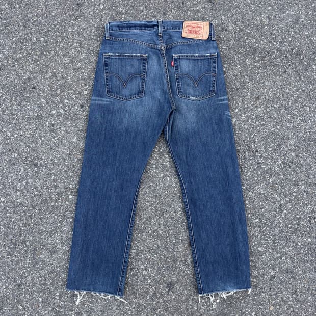 00s 리바이스 501 컷오프 중청 데님 (30) 