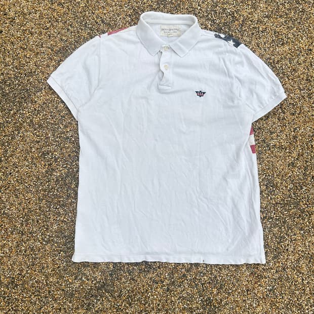 데님앤서플라이(Denim&Supply) 빈티지 성조기 카라 티셔츠