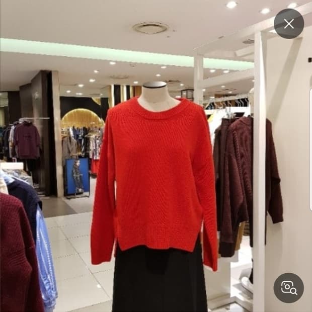 스튜디오톰보이 언발란스 컷팅 라운드 니트 사이즈 F