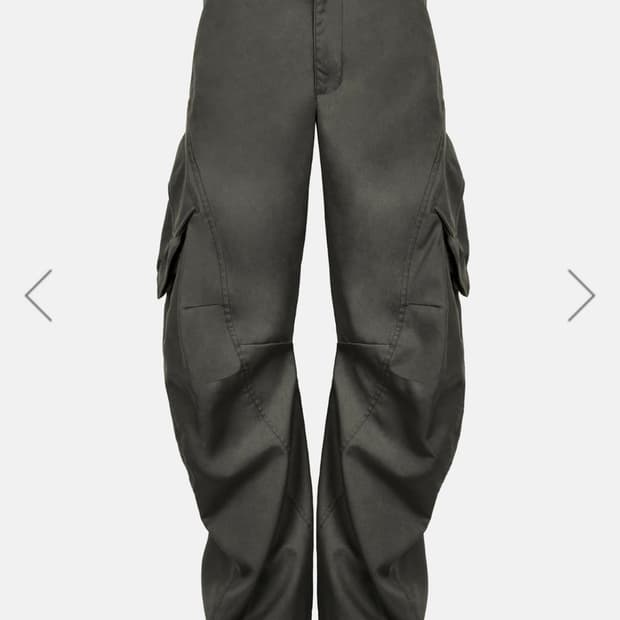 지용킴 코오롱 아웃포켓 3D 팬츠 카키그레이 S사이즈