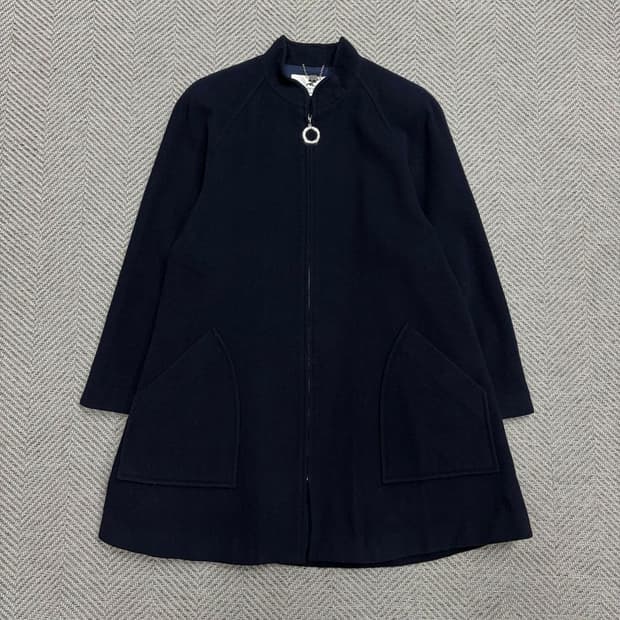 꾸레쥬 레글런 울 집업 코트 v1531