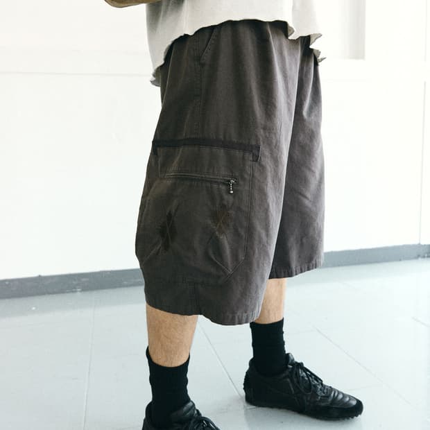 [2] Hatchingroom Argyle Cargo Shorts