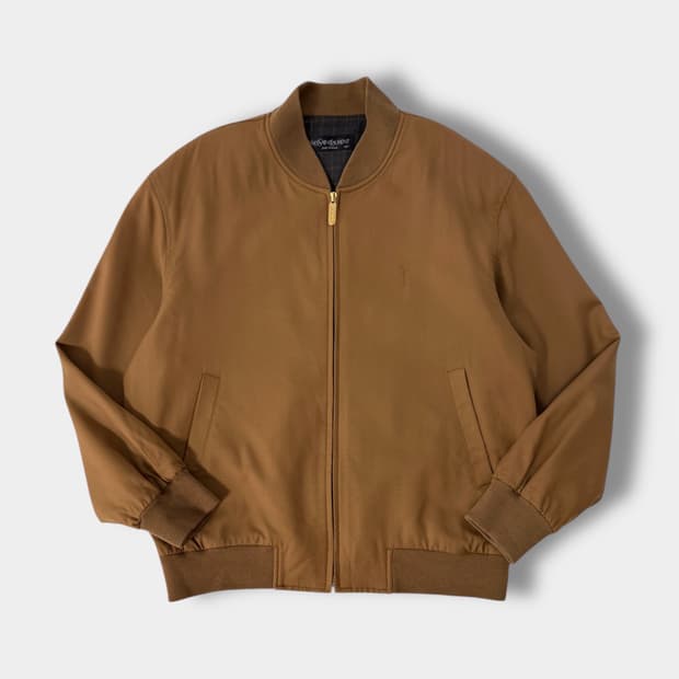 입생로랑 90‘s 오버핏 브라운 울 블루종 자켓