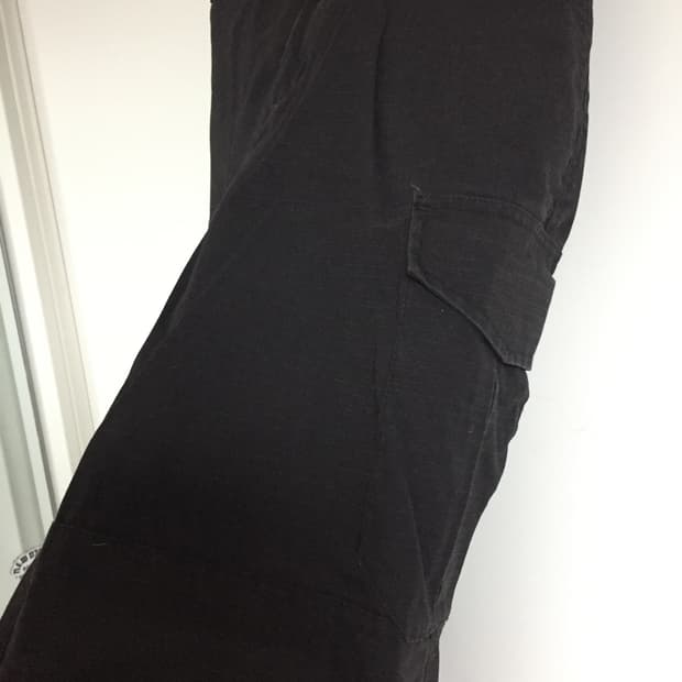 블랙 카고 팬츠