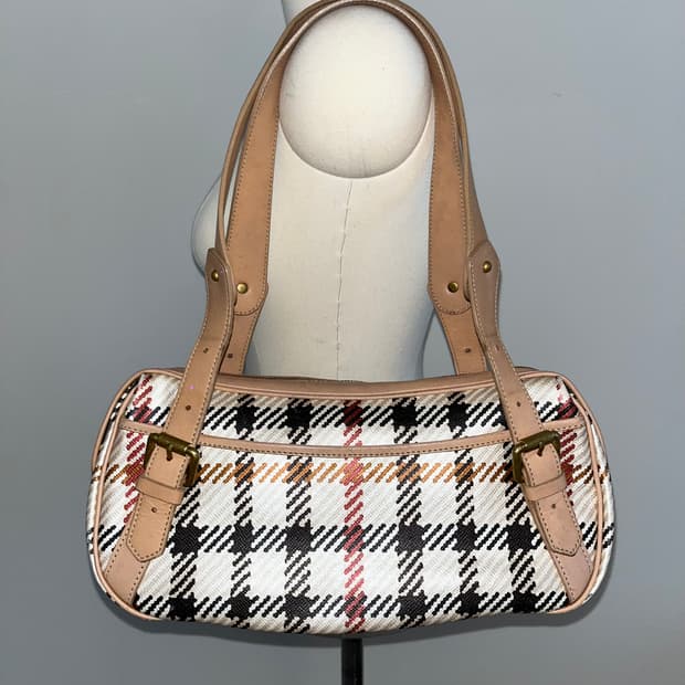Daks check pattern Shoulder bag