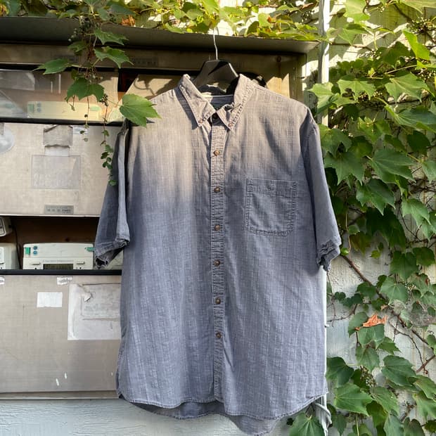Vintage work 1/2 shirt (gray)