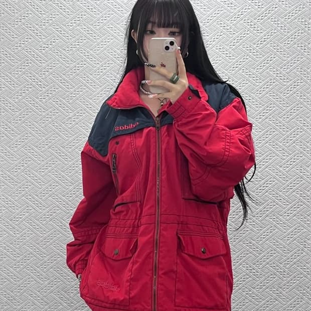 아디다스 올드스쿨 레트로 스펠아웃 워크 바람막이 자켓 105 C10596