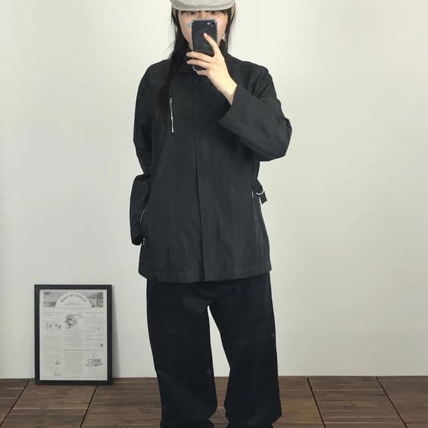 Moilecole Black Zip Jacket