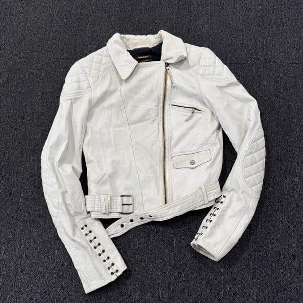 디젤 양가죽 바이커 라이더 자켓