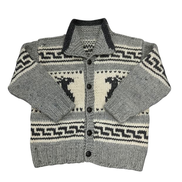 빈티지 헤비울 코위찬 가디건