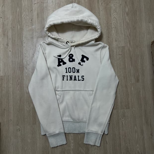 아베크롬비 빅로고 기모 후드티 S/90 