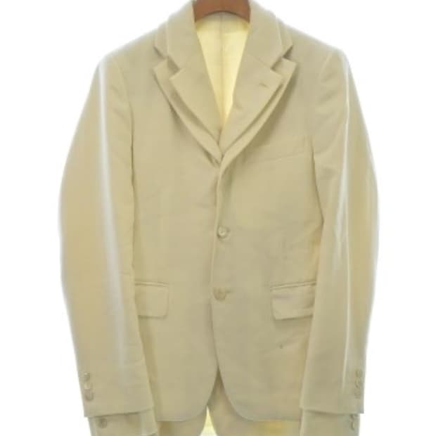 24aw 꼼데가르송 옴므플러스 아이보리 레이어드 자켓 m