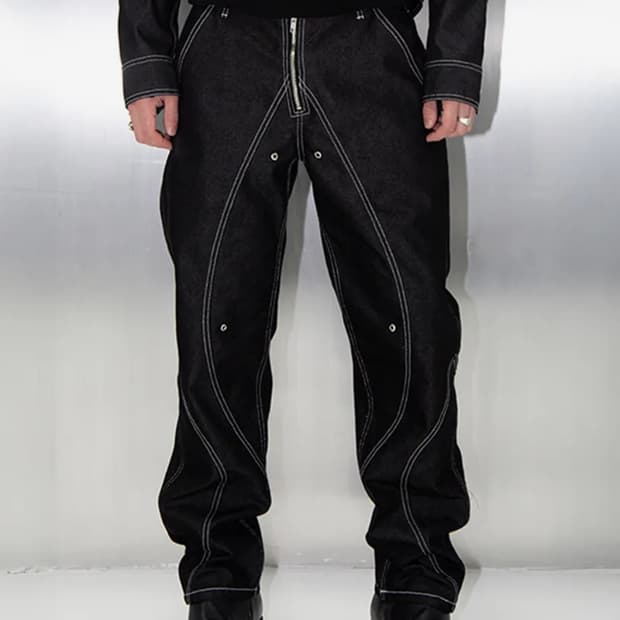 51퍼센트 TUNNEL LINING TROUSER (DENIM) - BK