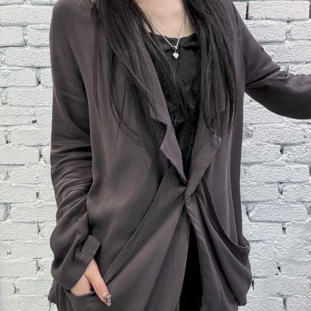 Pocket Drape Blazer Jacket