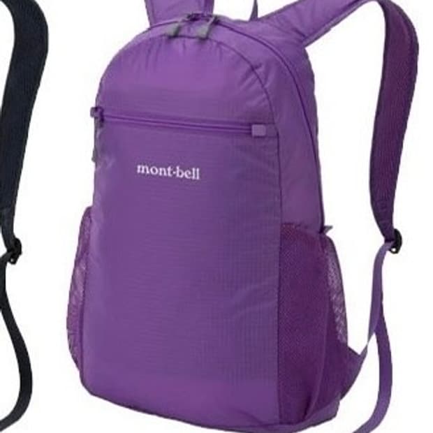 몽벨 Pocketable  10L 백팩 가방 보라색 퍼플