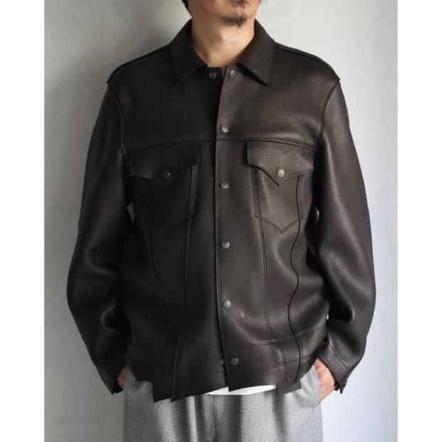 24aw AUTHUR TRUCKER JACKET(deer leather)