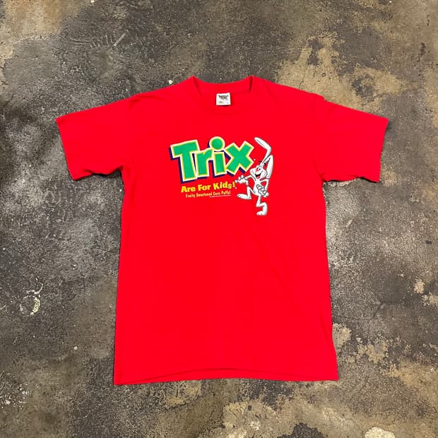 빈티지 90s 트릭스 프로모션 티셔츠 