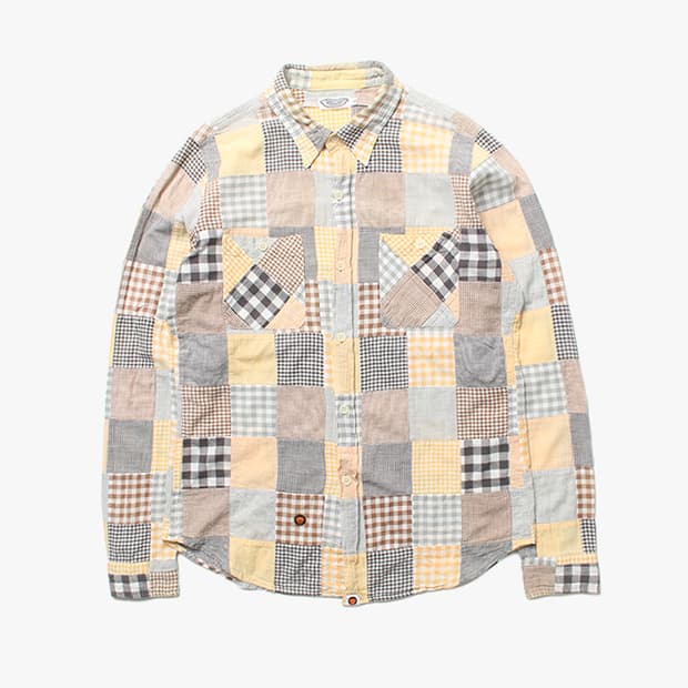  BAPE "Yellow Patchwork Shirts"