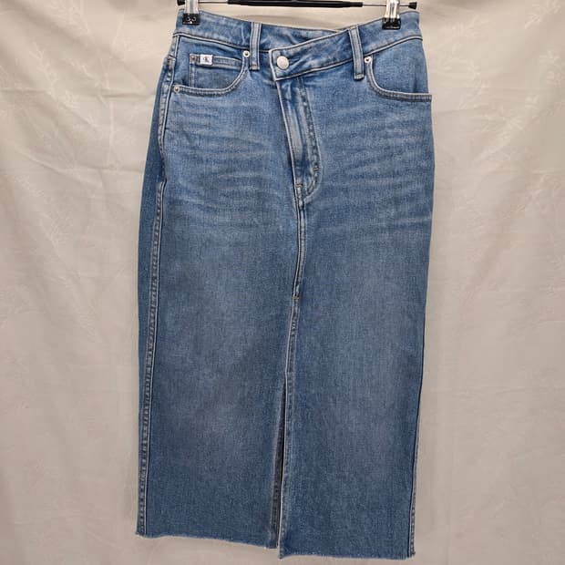 캘빈클라인 데님 스커트 청치마