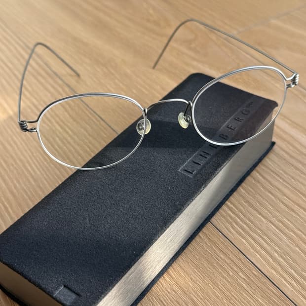 린드버그 모르텐 안경테 실버 46사이즈