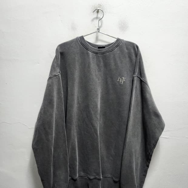 hdex 빈티지 워싱 맨투맨