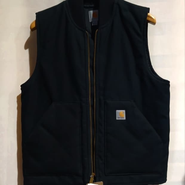칼하트 V01 블랙 조끼 M