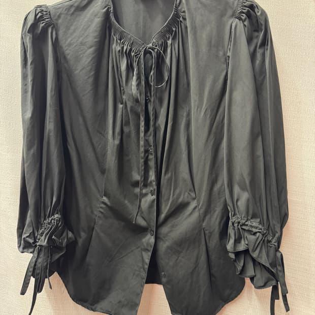 폴로랄프로렌 리본타이 퍼프소매 블라우스 6(S)