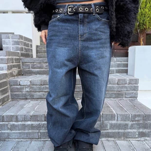 워시드 데님팬츠