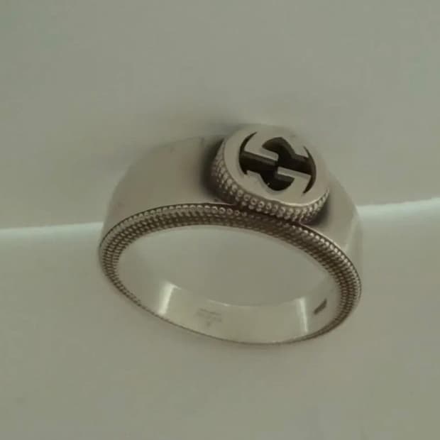 구찌 실버 반지 중고 gg gucci