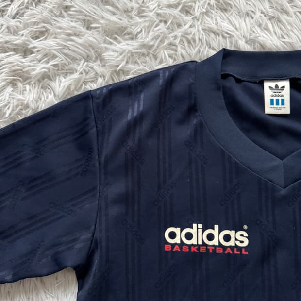 ADIDAS 일본빈티지 기능성 반팔 아디다스 빈티지반팔 M 90