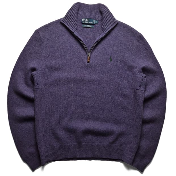 [L] 폴로 랄프로렌 램스울 반집업 니트