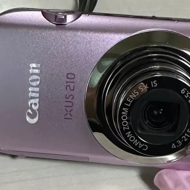 캐논 익서스 210 디지털카메라 핑크색