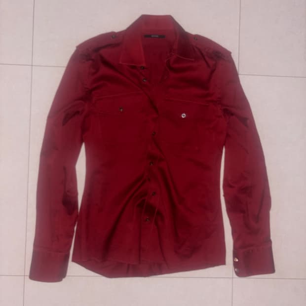 구찌 견장 셔츠