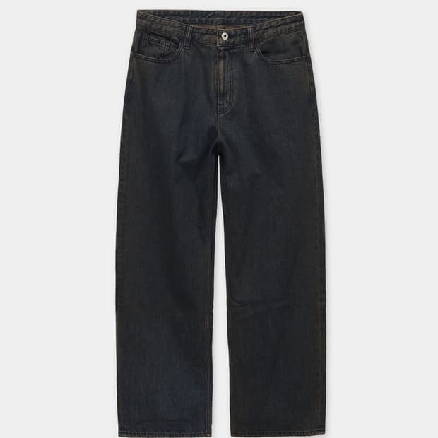 쿠어 와이드레그 틴트 진스 (인디고브라운) S