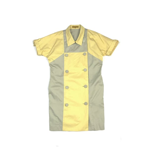 Lancel paris color block shirt dress