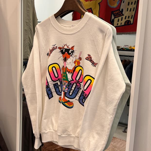80s Jerzees CHEETOS 카툰 빈티지 스웻셔츠 (USA)