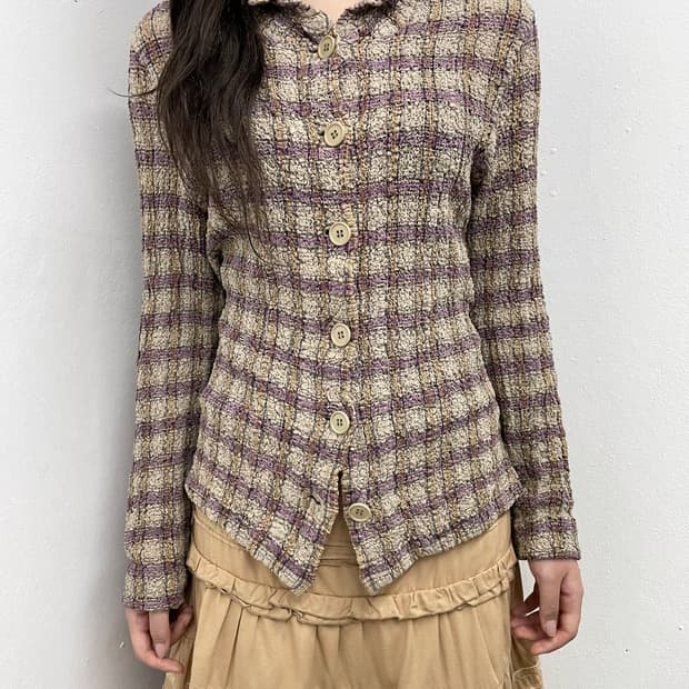 라떼 링클 체크 버튼 탑