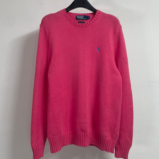  폴로 랄프로렌 핑크 라운드 니트 (on.542)