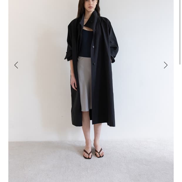 ehre 에레 DOYLE TRENCH COAT [BLACK]