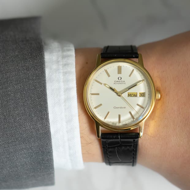 오메가 제네브 데이데이트 오토매틱 빈티지 시계