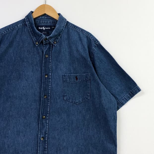 Xxl 폴로 데님 셔츠