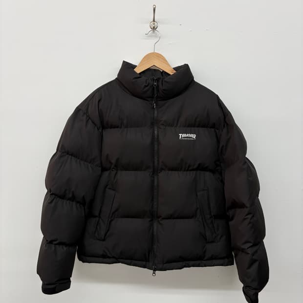 트래셔 블랙 푸퍼 패딩 점퍼 남/M