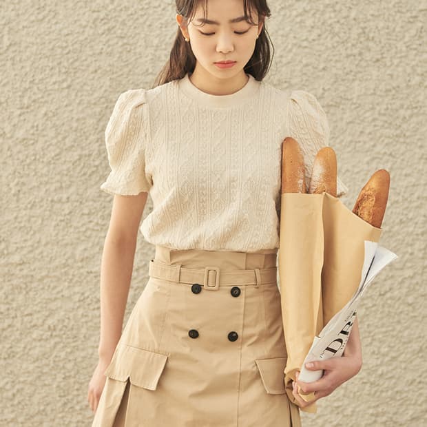 플로움 트렌치 스커트