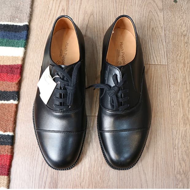 일본판 hush puppies 허쉬파피 가죽 구두  
255