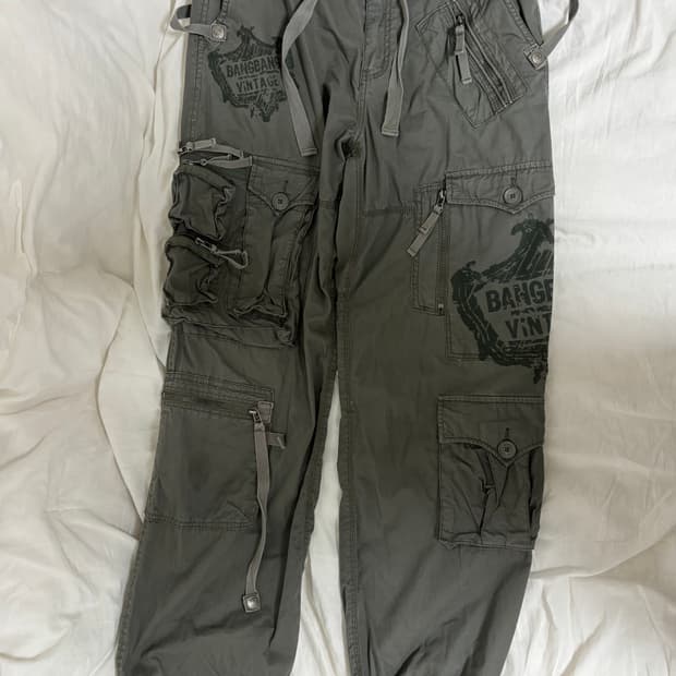 뱅뱅 빈티지 카고 팬츠