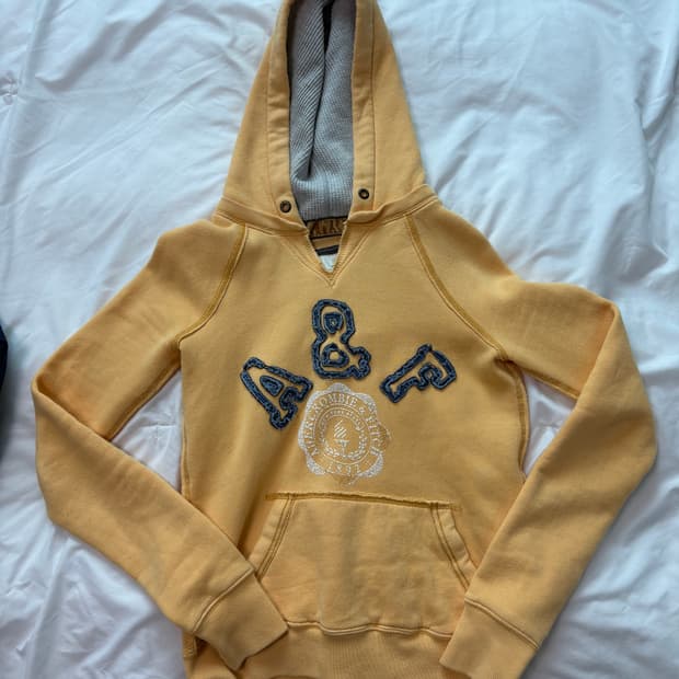 아베크롬비 후드티 옐로우 스몰 사이즈