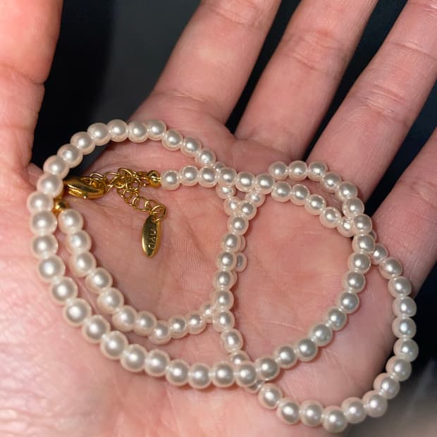 진주알 목걸이