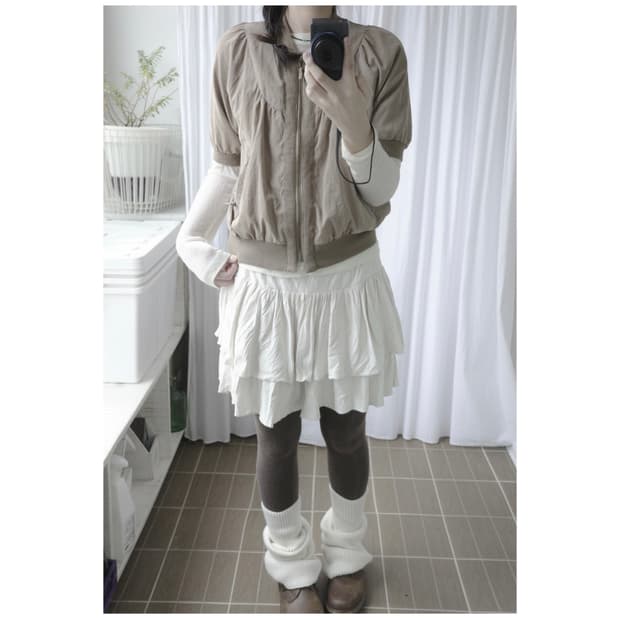 Brown vintage zip-up