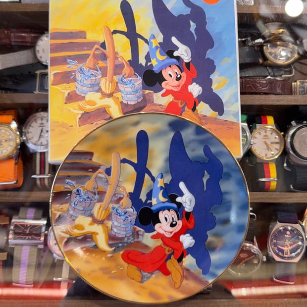 월트 디즈니 판타지아 50주년 기념  접시